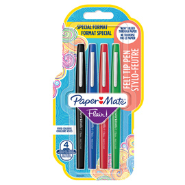 PENNARELLO FLAIR NYLON - COLORI ASSORTITI CLASSIC - PAPERMATE - CONF. 4 PEZZI 102155