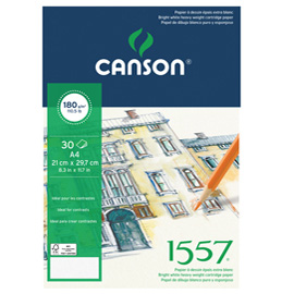 BLOCCO COLLATO LATO CORTO - A4 - 180 GR - 30 FOGLI - CANSON 85649
