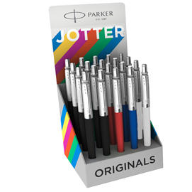PENNA A SFERA JOTTER ORIGINAL PLASTIC - TRATTO M - COLORI FUSTO ASSORTITI - PARKER - EXPO 20 PEZZI 88481