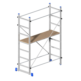 TRABATTELLO SUPERMINIO - ALLUMINIO - 158X80 CM - ALTEZZA 220 CM - SUPERMINIO - MARCHETTI 80747