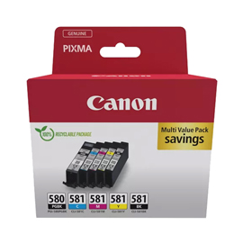 CANON CARTUCCIA PGI-580/CLI-581 PGBK/C/M/Y CANPGI580MP