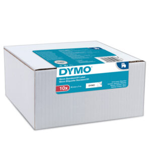 NASTRI DYMO D1 - 19 MM X 7 MT - NERO-BIANCO - DYMO - VALUE PACK 10 PEZZI 89507
