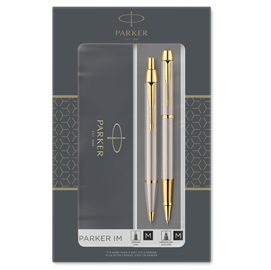 GIFT SET SFERA M + ROLLER A SFERA IM BRUSHED METAL GT - PARKER 88268