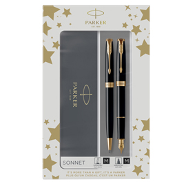 GIFT SET DUO - SONNET BLACK GT + STILOGRAFICA + SFERA - PUNTA MEDIA - PARKER 95963