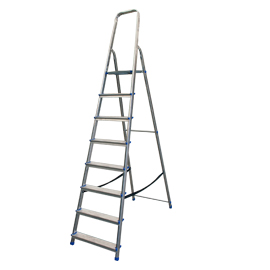 SCALA DOMESTICA STELLA BASIC - 8 GRADINI - ALLUMINIO - MARCHETTI 80737