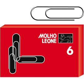 FERMAGLI ZINCATI - N. 6 - 5,7 CM - MOLHO LEONE - CONF. 100 PEZZI 47864