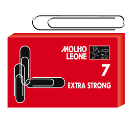 FERMAGLI ZINCATI N.7 - LUNGHEZZA 75 MM - MOLHO LEONE - CONF. 25 PEZZI 47865