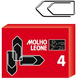 FERMAGLI ZINCATI - N. 4 - 3,2 CM - MOLHO LEONE - CONF. 100 PEZZI 47862