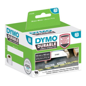 ROTOLO 170 ETICHETTE LW DURABLE INDUSTRIAL - 1933087 - 59X190 MM - CARTA - BIANCO - DYMO 80375