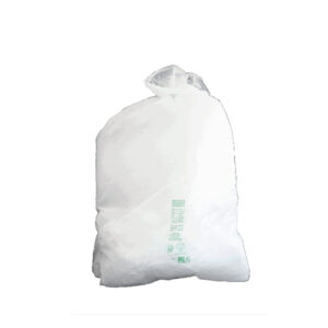 SACCHI BIO - 70 X 110 CM - BIANCO - 110 L - 20 MIC - ROLSAC - CONF. 20 PEZZI 90345