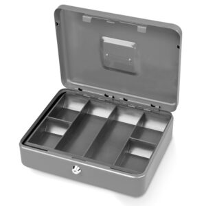 CASSETTA PORTAVALORI SECUR - 15X11X7 CM - GRIGIO - METALPLUS 47841