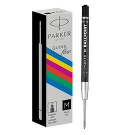 REFILL SFERA QUINKFLOW - PUNTA MEDIA - PLASTICA - NERO - PARKER 100101