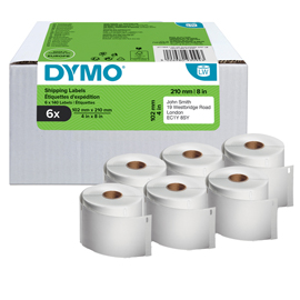 ETICHETTE LW DHL SOLO PER LW5XL - 102MMX210MM - 6 ROTOLI - DYMO 99570
