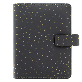 ORGANISER CONFETTI - F.TO PERSONAL - 187 X 153 X 40 MM - CON CINTURINO - NERO - FILOFAX 94935