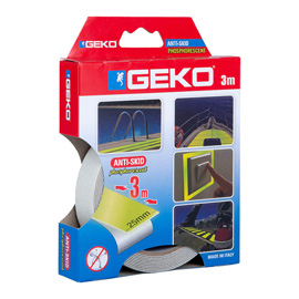 NASTRO ADESIVO ANTISCIVOLO FOSFORESCENTE ANTISLIP - 2,5 CM X 3 M - GIALLO - GEKO 101805