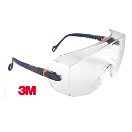 SOVRAOCCHIALI DI PROTEZIONE SERIE 2800 - POLICARBONATO - MONTATURA BLU SCURO - LENTI TRASPARENTE - 3M 79728