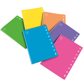 MAXIQUADERNO MONOCROMO FLUO - A4 - 1RIGO C-MARGINE - 42 FOGLI - 80GR - PIGNA 81301