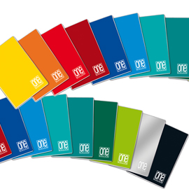 MAXIQUADERNO ONE COLOR - A4 - QUADRETTO 10MM CON MARGINE - 18 FOGLI - 100GR - BLASETTI 82379