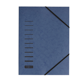 CARTELLA 3 LEMBI - CON ELASTICO - CARTONCINO - A4 - BLU - PAGNA 86591
