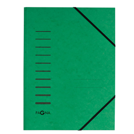 CARTELLA 3 LEMBI - CON ELASTICO - CARTONCINO - A4 - VERDE - PAGNA 86940