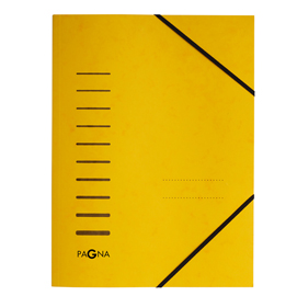 CARTELLA 3 LEMBI - CON ELASTICO - CARTONCINO - A4 - GIALLO - PAGNA 86941
