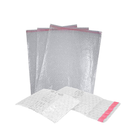 BUSTA TRASPARENTE - A BOLLE D'ARIA - CON CHIUSURA ADESIVA - 10 X 13 CM - POLYEDRA - CONF. 100 PEZZI 102037