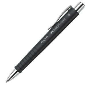 PENNA A SFERA POLY BALL - PUNTA 0,7MM - FUSTO NERO - FABER-CASTELL 89165