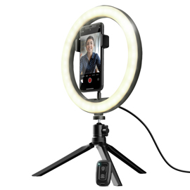 KIT DI ANELLI LUMINOSI MAKU - PER VLOG - NERO - TRUST 98756
