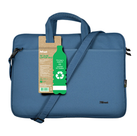 BORSA PER NOTEBOOK BOLOGNA - ECOCOMPATIBILE - DA 16'' - BLU - TRUST 93706
