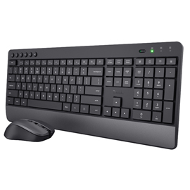 SET TASTIERA WIRELESS + MOUSE WIRELESS ULTRASILENZIOSO TREZO - TRUST 97205