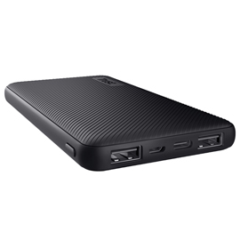 POWERBANK PRIMO - ULTRASOTTILE - DA 10.000 MAH - NERO - TRUST 98765