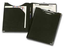 PORTABLOCCO IN SIMILPELLE CON TASCA - NERO - 24 X 31CM - LEBEZ 27253