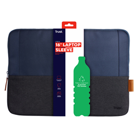 LISBOA 16'' LAPTOP SLEEVE - BLUE- TRUST 100208