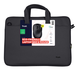 BORSA PER LAPTOP BOLOGNA - CON MOUSE - 16 '' - NERO - TRUST 98773