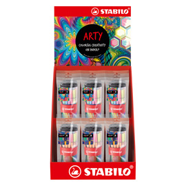 ROLLERSET STABILO POINT 88 ARTY - COLORI ASSORTITI - EXPO 12 PEZZI 98850