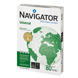 CARTA UNIVERSAL - A4 - 80 GR - BIANCO - NAVIGATOR - CONF.  500 FOGLI (ORDINE DROP MAX 25 RISME) 39257D