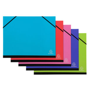 CARTELLA PORTA DISEGNI CON ELASTICI IDERAMAMA - A4 - COLORI ASSORTITI - EXACOMPTA 89300