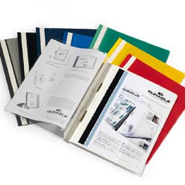 CARTELLINA AD AGHI DURAPLUS - COPERTINA PERSONALIZZABILE - 21X29,7 CM - NERO - DURABLE 64402