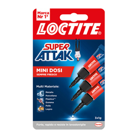 LOCTITE SUPER ATTAK MINI DOSI LIQUIDO 3X1G 101084