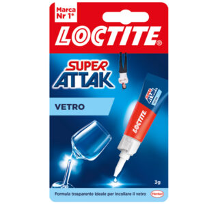 COLLA SUPER ATTAK VETRO - 3 GR - TRASPARENTE - LOCTITE 30434
