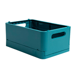 SCATOLA PIEGHEVOLE THE SMART CASE MIDI SKANDI  - 27,6 X 18,8 X 12 CM - BLU PACIFICO - EXACOMPTA 101461