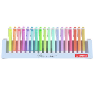 EVIDENZIATORI SWING COOL PASTEL 275-18-01-5 - COLORI ASSORTITI - STABILO - DESKSET 18 PEZZI 92855