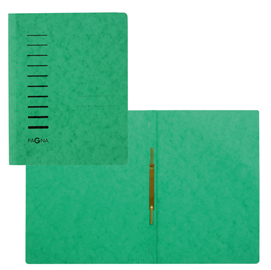 CARTELLA CON PRESSINO - CARTONE - A4 - VERDE - PAGNA 86942