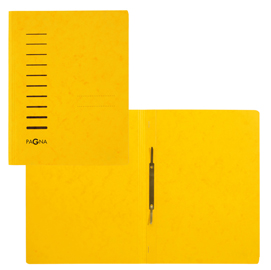 CARTELLA CON PRESSINO - CARTONE - A4 - GIALLO - PAGNA 86943