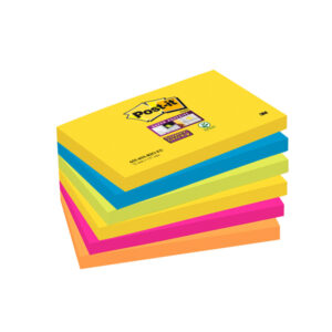 BLOCCO FOGLIETTI POST IT  SUPER STICKY - COLORE RIO DE JANEIRO - 76 X 127MM - 90 FOGLI - POST IT 94378