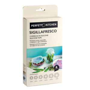 COPERCHI IN SILICONE SIGILLAFRESCO - PERFETTO - SET 6 PEZZI 89848