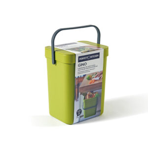 PATTUMIERA GINO - PER RIFIUTI ORGANICI - 5 L - VERDE - PERFETTO 91833