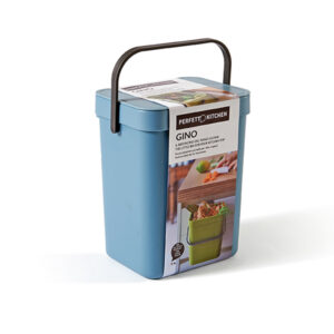 PATTUMIERA GINO - PER RIFIUTI ORGANICI - 5 L - AZZURRO - PERFETTO 91834