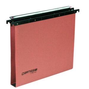 CARTELLA SOSPESA CARTESIO PLUS - CASSETTO - INTERASSE 39 CM - FONDO U 30 MM - 37X25 CM -  ARANCIO - BERTESI 45690