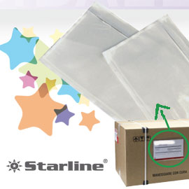 BUSTA PORTADOCUMENTI ADESIVA - 175X130 MM - STARLINE - CONF. 100 PEZZI STL8002